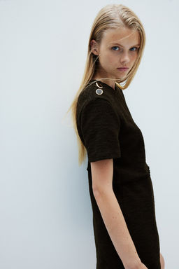 Vestido con botones decorativos - H&m фото 3