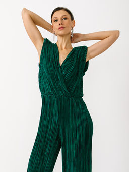 Комбинезон из жатой легкой гофрированной ткани - Tantino фото 6