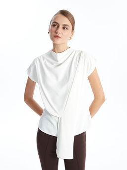 D?k?ml? Yaka Kad?n Bluz