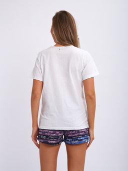 М414 пижама Альмира розовый (шорты+футболка)