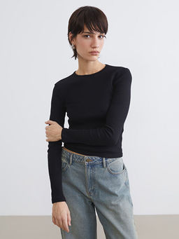 Bisiklet Yaka Fitilli Kad?n Body