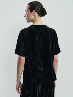 Футболка с коротким рукавом из бархата / Zarina