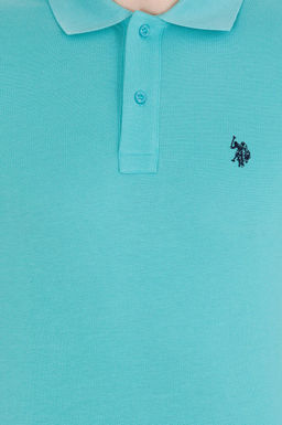 U. S. Polo Assn Мужская мятная базовая футболка с воротником-поло - U.s. polo assn фото 18