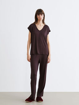 V Yaka Kad?n Pijama Tak?m