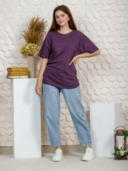 Футболка "Лето" баклажан