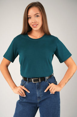 Женская базовая хлопковая футболка Happyfox