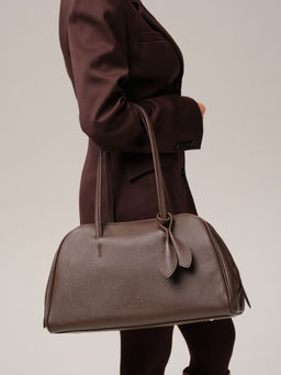 Кожаная сумка Petal DBR 31338 коричневый торф  фото 3