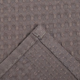 Набор кухонных полотенец Доляна, цвет тёмно-серый, 35х60см-2шт, 100% хл, вафля, 220 гр/м2  фото 4