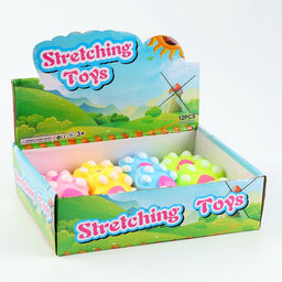 Цена за 12 шт. Сквиш антистресс - игрушка «Лапка» с пастой, МИКС