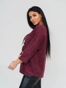 Туника женская, цвет бордовый