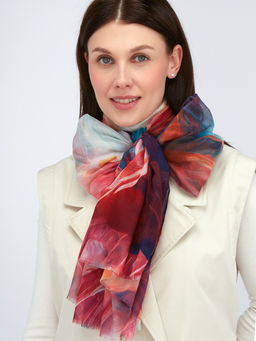 Палантин с рисунком в стиле арт-деко