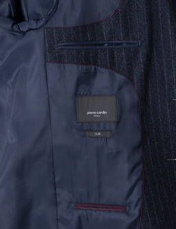 _ndigo Slim Fit _izgili Y_n Kar___ml_ Tak_m Elbise