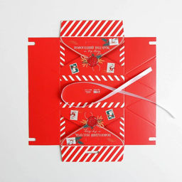 Цена за 5 шт. Бонбоньерка новогодняя «Новогодняя почта», 10×5.5×5.5 см, Новый год