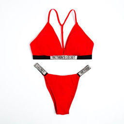 Комплект нижнего белья женский (топ, трусы), красный МИКС, размер 46-48