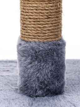 Комплекс для кошек с когтеточкой, лежанкой, джут, 583870 см, серый - Пижон фото 8