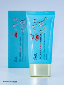 EKEL - КРЕМ СОЛНЦЕЗАЩИТНЫЙ 4 В 1 С КОЛЛАГЕНОМ COLLAGEN 4 - IN - 1 SUN CREAM, 70 ML  фото 2