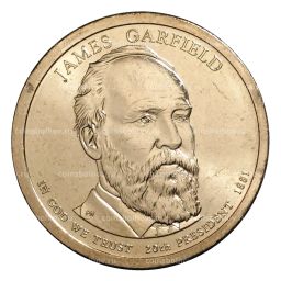 1 доллар 2011 года P Джеймс Гарфилд 20-й президент США