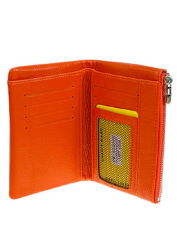 Женское портмоне из искусственной кожи, цвет оранжевый - Greta фото 2