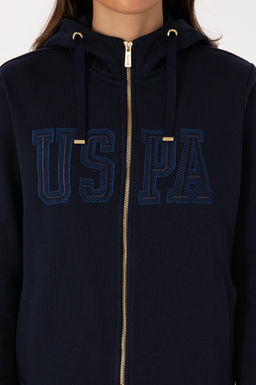 Kad_n Lacivert Basic Sweatshirt Sepette S_rpriz _ndirim - U.s. polo assn фото 6