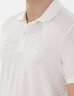 Beyaz Slim Fit Polo Yaka Ti__rt