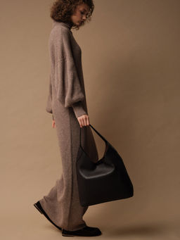 Кожаная сумка Michele DBR 31156 коричневый шоколад  фото 7