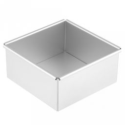 Форма для выпечки алюминиевая "Мастер" 15,2х15,2х7см, s1мм, съемное дно, загнутый край, в коробке (Китай)