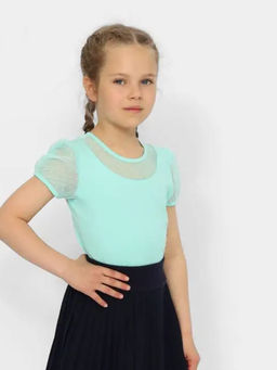 CRB wear/CWJG 63198-38 Джемпер для девочки,ментоловый/Ex.Cherubino  фото 4