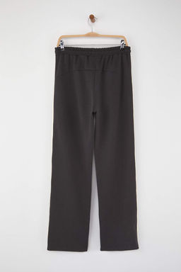 Teen Antrasit Straight Fit Serit Detayl? Slikon Etiketli Kal?n Esofman Alt? TMNAW26EA00000 - Trendyolmilla фото 9