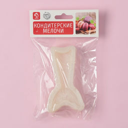 Молд для шоколада Доляна «Хвост русалки», пластик, 9.5×5.5×2 см, белый