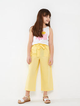 Beli Lastikli Wideleg K?z ?ocuk Pantolon