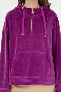 Женский фиолетовый свитшот - U.s. polo assn фото 6