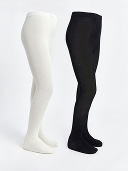 Basic K?z ?ocuk K?lotlu ?orap 2li