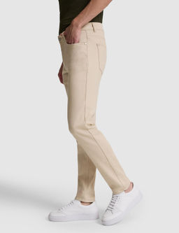 Bej Slim Fit Pamuk Kar___ml_ Jean Pantolon