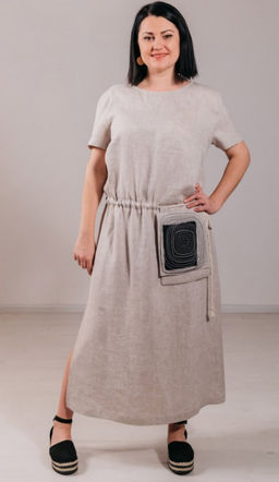 Платье 100% лён