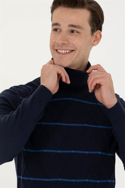 U. S. Polo Assn Мужской темно-синий свитер - U.s. polo assn фото 9