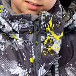 RODOS Куртка для мальчика зима М-195 КурткаВБ Серый/Голубой  фото 41