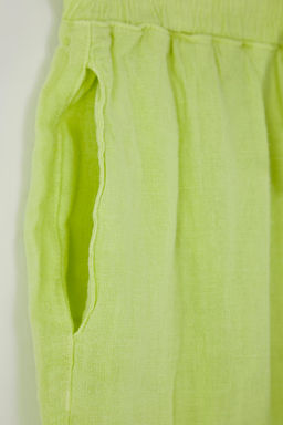 Lacivert %100 Keten Beli Lastikli Yuksek Bel Wide Leg Pantolon TWOSS24JE00249 - Trendyolmilla фото 35