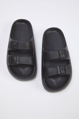 Trendyol Shoes Bej Cift Bantl? Toka Detayl? Hafif Taban Kad?n Terlik TAKSS25TE00019 - Trendyolmilla фото 3