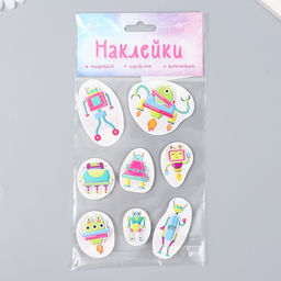 Наклейка картон 2 слоя Роботы 17х12 см - Simaland фото 4