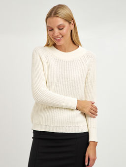 джемпер женский из хлопка с рукавом реглан - Glenfield фото 5