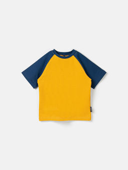 Футболка Колор блок Горчица