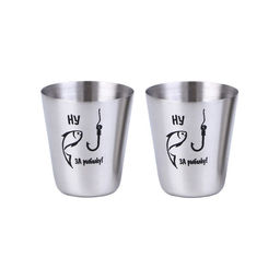 Подарочный набор «Лучший рыбак», 4 в 1, фляжка 240 мл, стопка 30 мл, воронка, 2.5×3.5 см