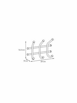 Вешалка "Норма 3" Белый