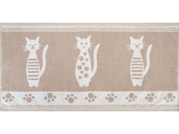 Полотенце махровое 6с104.513ж2 Коты (лен3) 81х40см