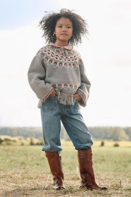LIMITED EDITION WOOL FRINGED PONCHO JUMPER