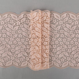 Кружево BLITZ эластичное 220 мм BLST-26 на бобине Турция слоновая кость(пудра)