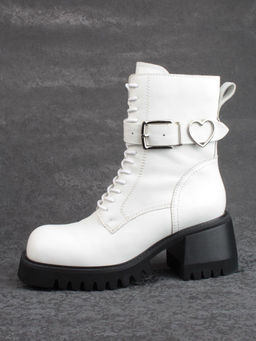 01- GZ6115-G71-N101 WHITE Ботинки демисезонные женские (натуральная кожа) - Фабричный китай фото 5