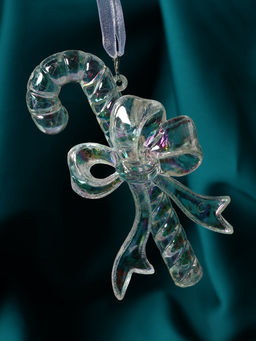 Цена за 2 шт. Ёлочная игрушка Зимнее волшебство. Льдинка леденец, 115 см, перелив прозрачный  фото 10