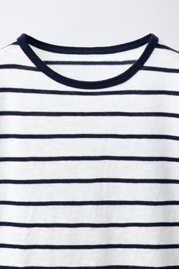 CAMISETA SOFT RAYAS / Blanco - Zara фото 3