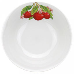 Салатник фарфоровый Вишня 360мл, д14,5см, h4,5см, круглый (Россия)